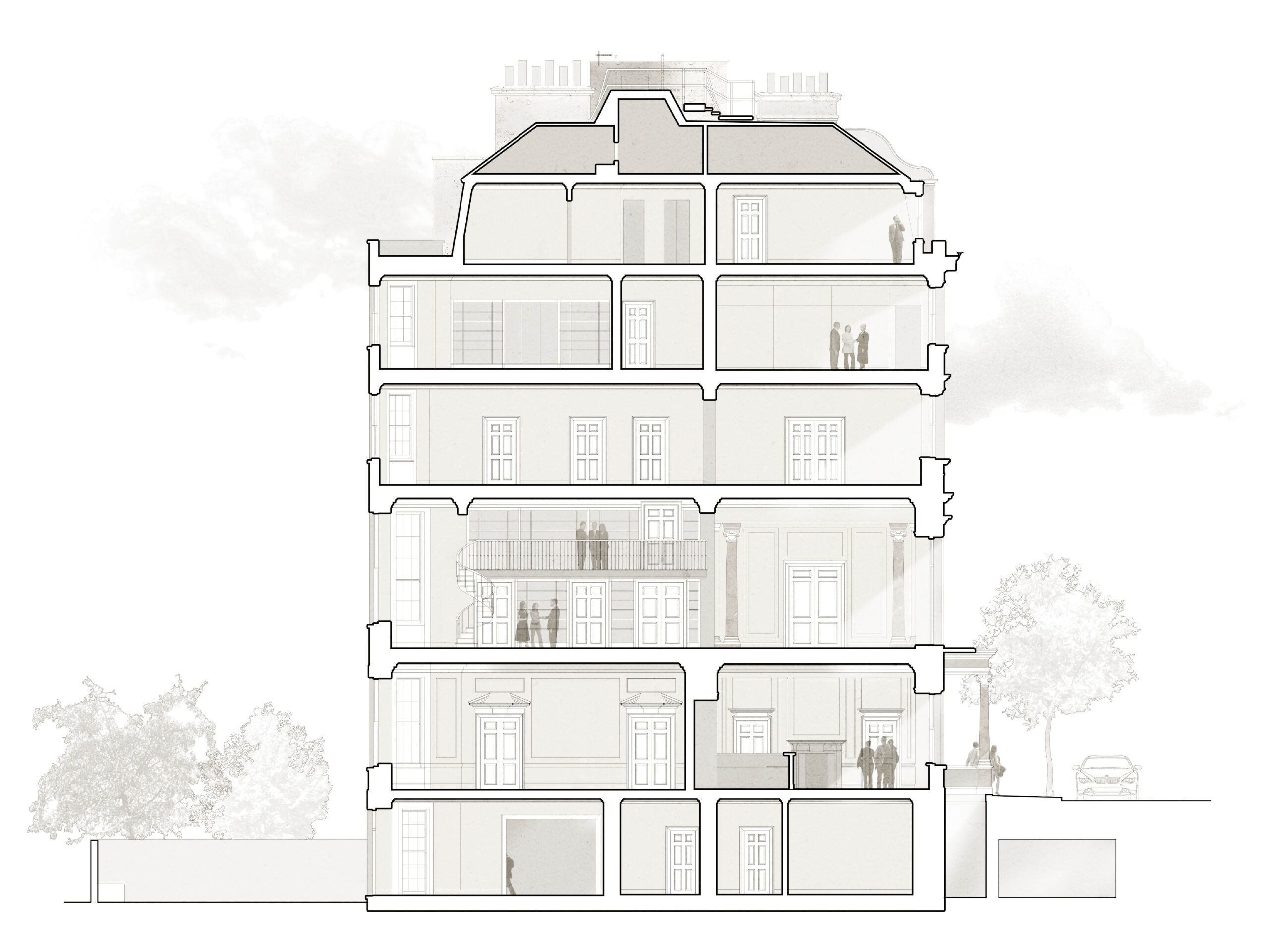 Private institute headquarters, Charles Street, Mayfair