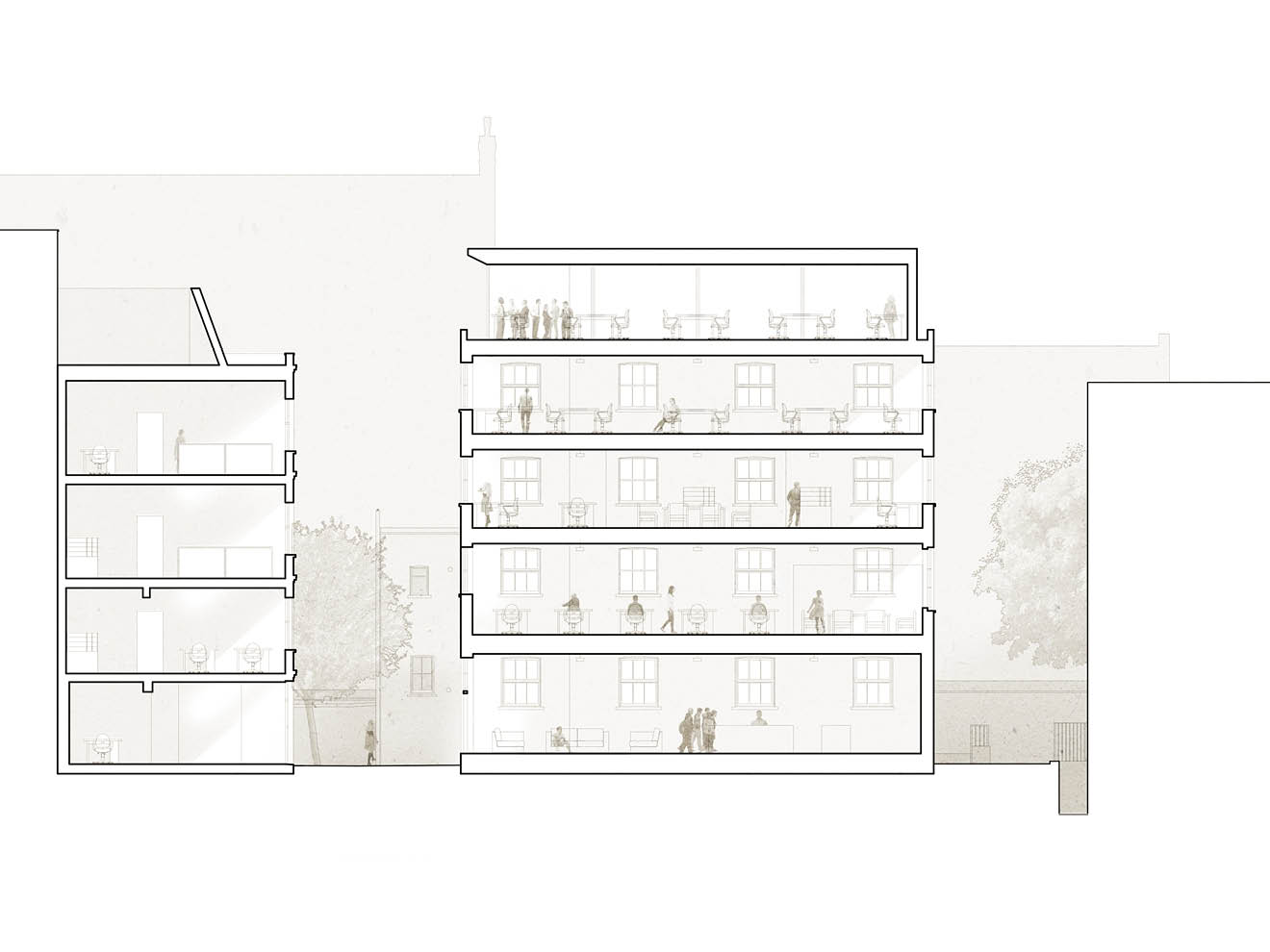 Victorian warehouse extension, Olympia